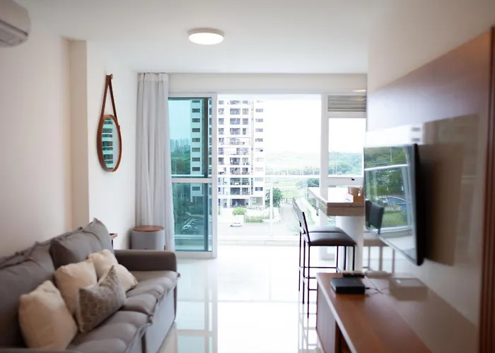 Apartamento Completo Em Ilha Pura Ao Lado Do Rio Centro E Parque Dos Atletas